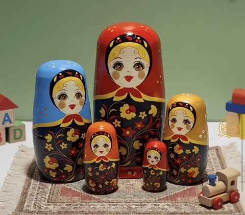 Russian dolls matryoshka - russian, 5