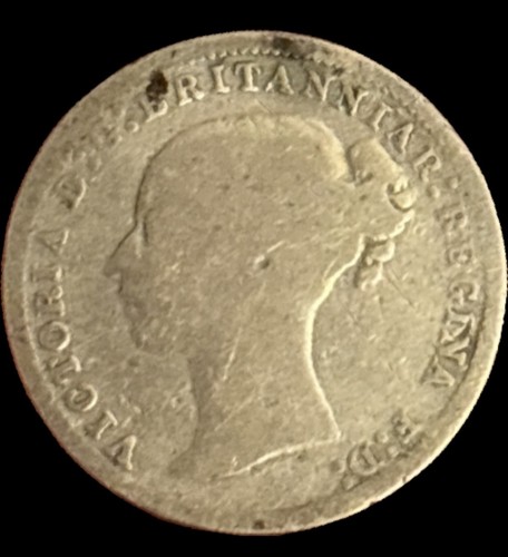 1874 queen victoria pence - queen, 3