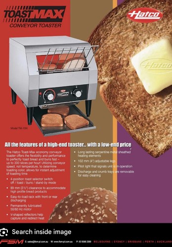 Hatco toast max electric - toast,