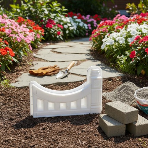 Flowerbed brick mold type - brick, a-type