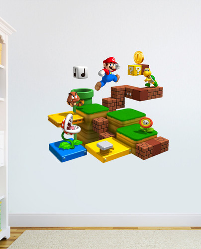 Super mario land - wall, art