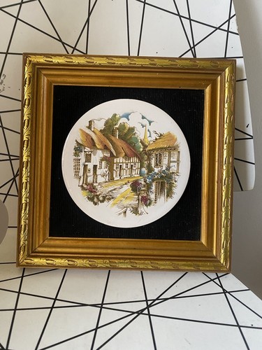 Staffordshire enamel framed - enamel,