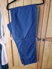 Ladies Navy Chino Trousers from Matalan. size 22. In ex clean Con