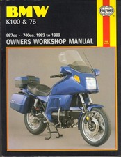 BMW K100,RS,RT,LT,K75,C,S,T HAYNES WORKSHOP MANUAL 1983-1989