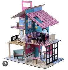 Temson 360 Dolls House With Accesories New