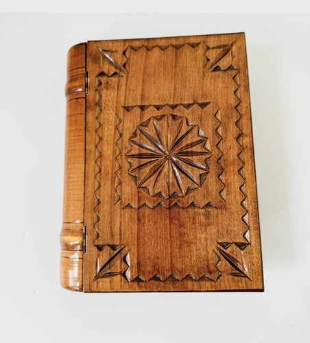 Wooden book shaped - shaped, jewellery