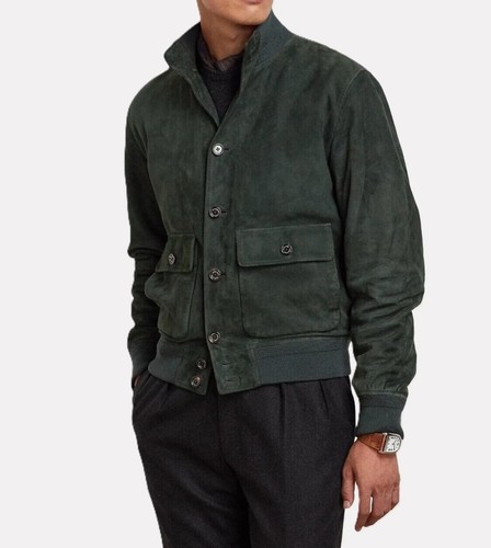 Classic green real leather - classic,
