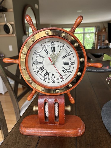 Vintage ship steering wheel - ship,