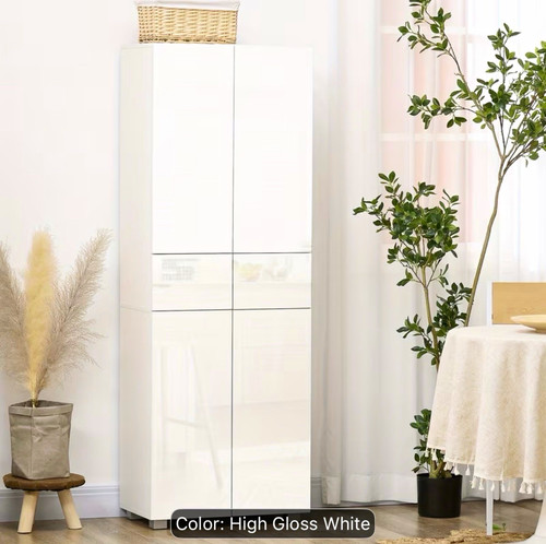 High gloss white tall - high,