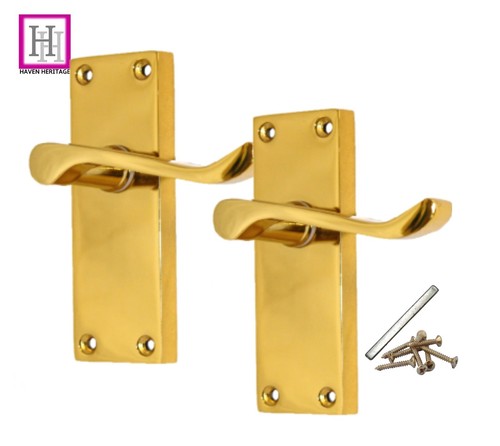 Door handles brass finish - door,