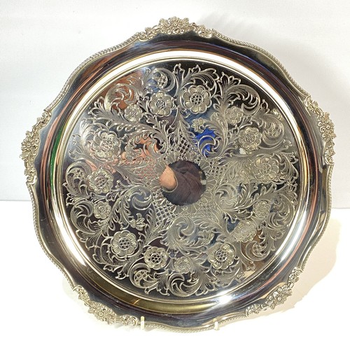 Silver salver serving tray - salver,