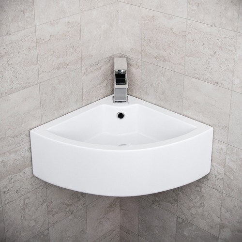 Small quarter corner basin - small,