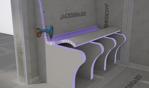 Wet room seating kit curved - wet,