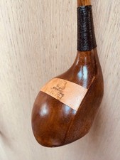 antique vintage hickory wood shaft golf clubs - Two FORGAN WOODS