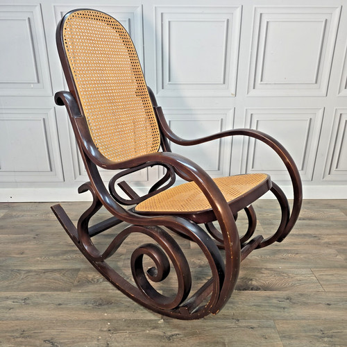 Vintage bentwood rocking chair - bentwood,