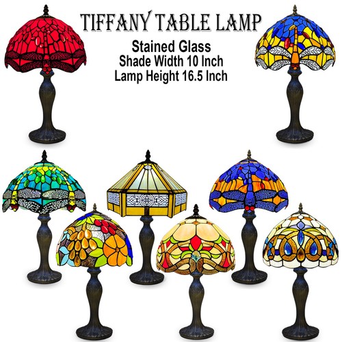 Tiffany style table lamp - lamp, 10"