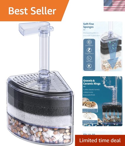 Aquarium corner sponge filter - sponge,