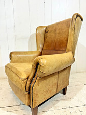 Vintage Wingback Armchair in