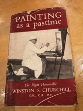 WINSTON CHURCHILL PAINTING AS
