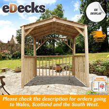 Ex-Display Standard Softwood Atlas Wooden Gazebo Kit 2m x 2m Pressure Treated