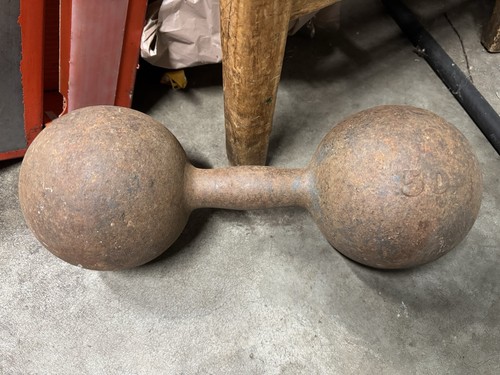 Vintage lbs dumbbell - 50,