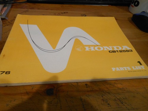 Honda oem parts list - oem, 1976