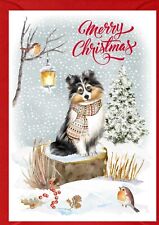 Shetland Sheepdog / Sheltie (4" x 6") Christmas Card - Blank inside - Starprint