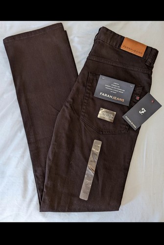 Men black farah straight - farah, leg