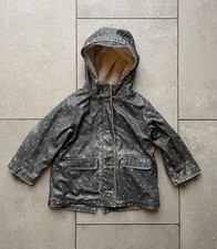 Zara water-resistant raincoat with faux fur lining, 4-5 years