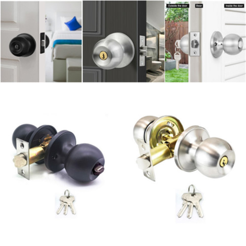 Round door knob with - door,