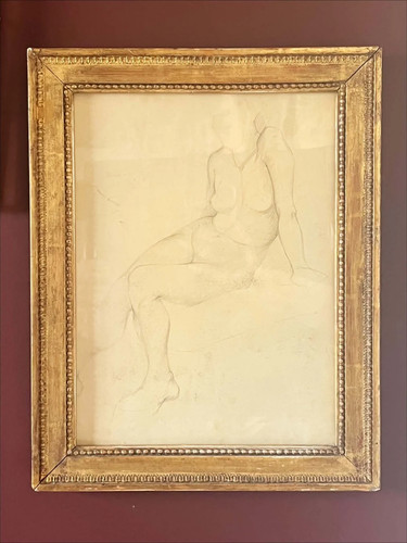 Framed female nude - , life