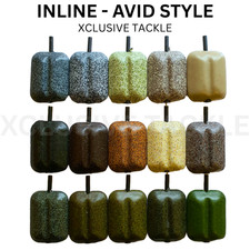 10 x AVID STYLE DROP OFF INLINE CARP LEAD - ALL COLOURS AND SIZES AVALIABLE