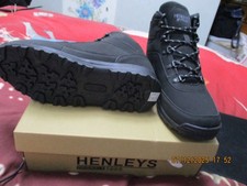 New mens henleys black - new,