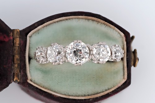 Antique stone diamond ring - stone,