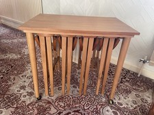 Vintage Poul Hundevad Designer Mid Century Danish Teak Set of 5 Nesting Tables 