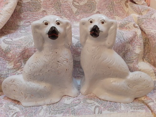 Pair antique staffordshire - pair,