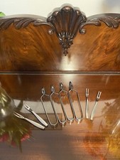 Vintage Escargot Snail Cutlery Forks Pick Rostfrei Germany Set Of 4