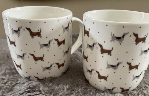 Two mugs dachshunds - two, by