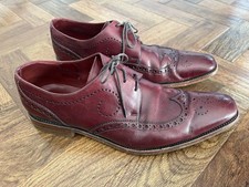 Loakes Men’s Leather Kruger Maroon Shoes Size 9