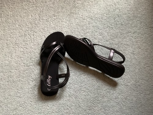 Lilley black strappy sandles