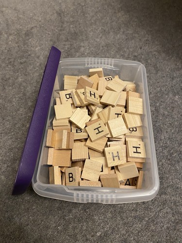 460 wooden scrabble letters - 460,