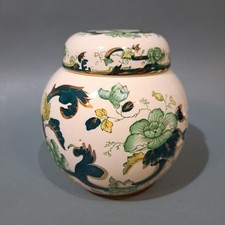 Masons Ironstone " Chartreuse " Ginger Jar