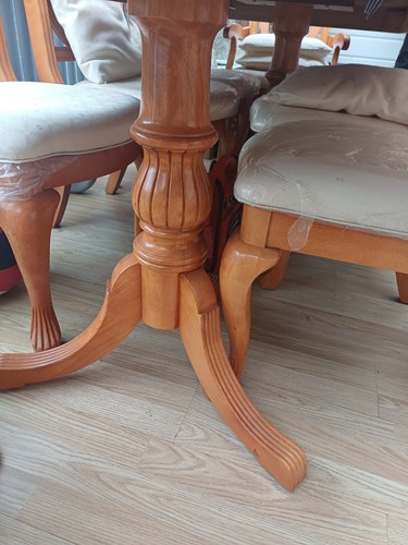 Dinning table and chairs - and, 8
