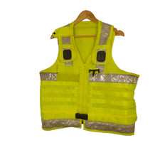 Arktis Molle Tactical Utility Vest Hi Vis Hi Viz Ex Police Security Grade B