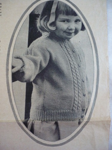 Vintage knitting pattern child - vintage,