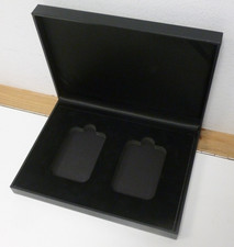 Empty Coin Black Display Box Holds two DateStamp or other encapsulation Slabs