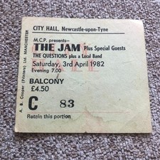 The Jam Paul Weller ticket