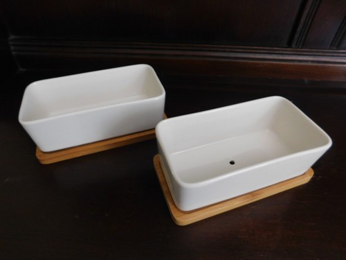 2no rectangular white gloss - rectangular,