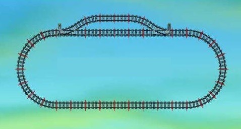Lego train tracks - tracks, railway