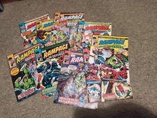 'Rampage' Starring The Defenders No 21-29. 1978 Marvel UK Issues, Ironman, Nova.